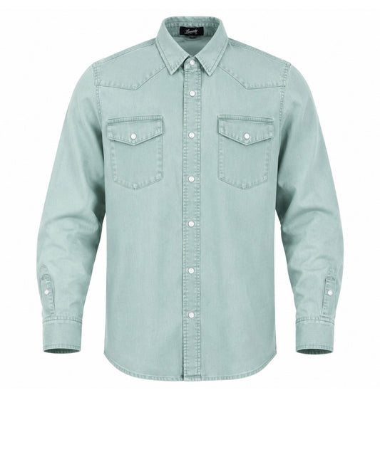 Relaxed Denim Work Shirt