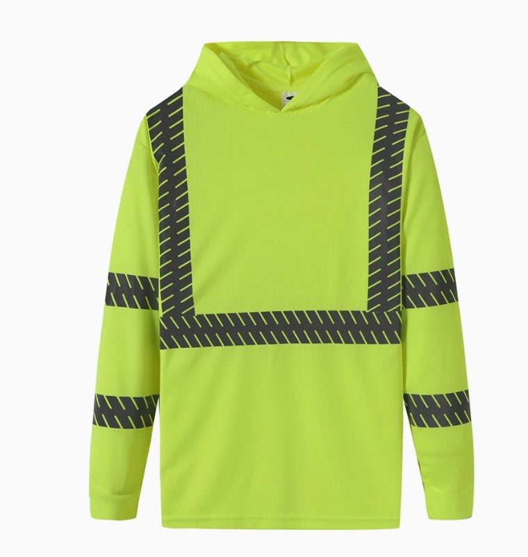 Hi-Vis Long Sleeve Reflective w/hood